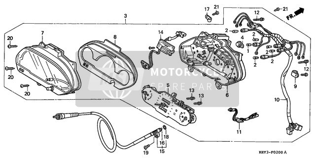 Honda FES150 2001 Tachometer für ein 2001 Honda FES150